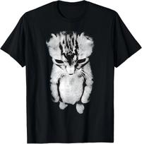 Funny Sad Crying Cat Meme - El Gato Munchkin Kitten Art T-Shirt 4XL