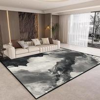 Nordic Abstract Black Rug Washable Non Slip Living Room Carpet Bedroom Decor Home Decoration Dining Room Floor Mat 60*90cm