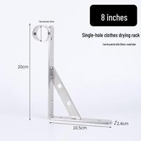 Stainless Steel Triangle Bracket Wall-Mounted Clothes Drying Rack for Balcony