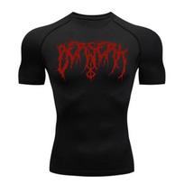 Men Compression Fitness Sport Running High-Elasticity Elastic Gym T-Shirts Athletic Workout Quick Dry Tops Tee Summer Tight Fit S