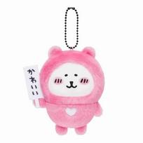 Romantic Rose Bear Plush Keyring With Soft Short Flannel For Gift Giving raudona