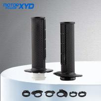 Motorcycle Grips 7/8  22mm Hand Grip The Snap-on Cam For Yamaha Honda Kawasaki Suzuki KTM Dirt Bike Handlebar Universal Parts juoda