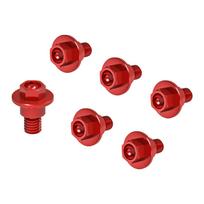 NICECNC For Honda CRF250R CRF450R CRF 250X 250RX 450X 450RX CRF250RALLY CR85R CRF150R CR125R Front Fork Guard Bolts Screw raudona