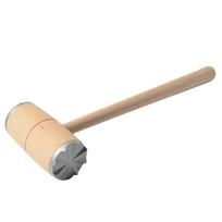 Kitchen Tool Wooden Meat Hammer Aluminium Practical Meat Mallet Easy To Clean Durable Steak Hammer Tenderizing Beef juoda