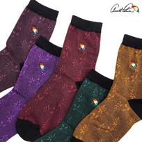 Arnold Palmer Women's Socks Grandma Socks Gift Fashion Flower Mid-calf Casual 5-Pair Set 5 pairs - Fashion Five Colors D