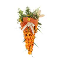 Artificial Hanging Tulip Wall Decoration with Bow and Foliage for Home Office Party Wedding Event Display one size