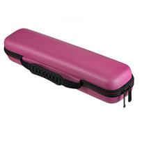 Double Zipper Hair Straightener Storage Bag Portable Hair Rollers Storage Box  Travel rožinė raudona spalva