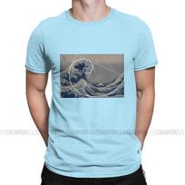 Hokusai Meets Fibonacci Sequence Men S T Shirt Golden Ratio Math T Shirts Technical Geek Vintage S