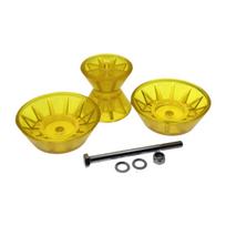 Professional Stopping Boat Trailer Roller PVC Material Wear Resistant Bow Roller for Boat Trailer Accessories geltona