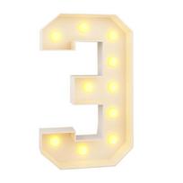 0-9 Numbers LED Light Balloon Light Up Balloons 70cm Balloon Filling Box Giant Numbers Marquee Style Number Balloon