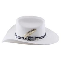 Metal Feather Decorated Canvas Bent Brim Western Cowboy Hat, Men Stiff Adjustable UV Protection Sun Hat for Daily Wear Outdoor L（58-60cm）