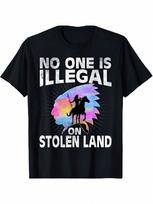 No One Is Illegal Tshirt unisex Wounisex T-Shirt_1tt S įvairiaspalvis