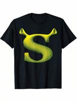Shreks Initial Logo Poster T-Shirt S įvairiaspalvis