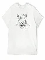 Pirate Skull T-Shirt Clothing Oversized Graphic Tee T-Shirts Oversize Cotton T Shirt unisex S įvairiaspalvis