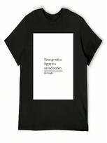 30 Rock Jack Donaghy Quote_ Never Go With A Hippie To A Second Location T-Shirt Vintage Aesthetic Clothing unisexs Workout Shirts S įvairiaspalvis