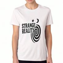 Stay Positive Ladies Cotton T Shirt, Premium Cotton Graphic, Durable, Casual Fashion, Stick Figures With Happy And Sad Faces Print, Encouraging Messag S įvairiaspalvis