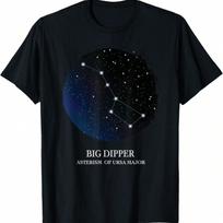 Big Dipper Constellation Ursa Major Astronomy Constellation T-Shirt S įvairiaspalvis