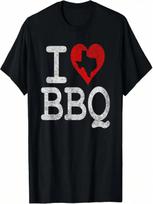 I LOVE TEXAS BBQ I HEART BARBECUE SAUCE GRILL SMOKER FIRE T-Shirt S įvairiaspalvis