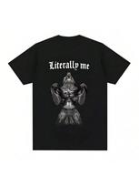 By Choice Wolf Funny Meme T Shirts Casual Cotton Vintage Short Sleeve Oversized T-Shirts Streetwear Women's Clothing S įvairiaspalvis