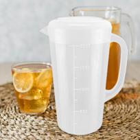 Measuring Cup Water Pitcher Jug with Scale Clear 2L Drinking Glasses Graduated Beaker for Sugar