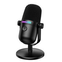 Onikuma M830 RGB Light Wired Condenser Microphone Noise Reduction Recording Gaming Desktop Mic 15.8*8.4*7.6cm juoda