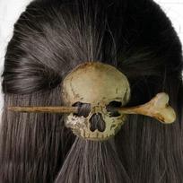 Retro Tamsaus Stiliaus Kaukolė Kaip Drugelis Plaukų Sagtis Punk Mergina Helovino Šventė Vaidmenų Žaidimas Individualizuoti Dekoratyviniai Šukuosenos Aksesuarai Skull style