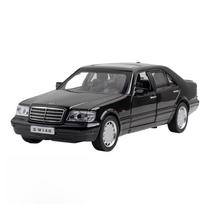 1/32 Mercedes-Benz W140 Classical Toy Car Model Diecast Alloy Miniature Sound & Light Pull Back 1:32 Collection Gift for Boy Kid juoda