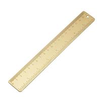 Žalvarinė liniuotė Tiesi liniuotė Plastikinis matavimo įrankis studentui, mokyklai, biurui(20cm, 7.9inch) 1