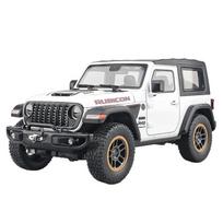 1/18 Jeep Wrangler Rubicon Off Road SUV Alloy Diecast Model Car Desktop Display Collectibles Ornaments Holiday Present for Boys Canopy version balta