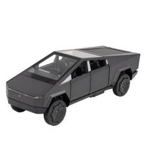 1/32 Tesla Truck Cyber Žaislinis Pikapas Lydinio Sunkvežimis Automobilio Modelis Diecast Metalinis Visureigis Automobilio Modelis Garsas Šviesa Automobilis Vaikų Dovanos pilka spalva