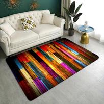 1pc 3D Wooden Striped Rug for Living Room Bedroom Floor Welcome Doormats Home Kitchen Bathroom Mat Decoration 50X80CM