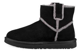 UGG Classic Mini Spill Seam Fleece Lined Black Women's 1100211-BLK 36