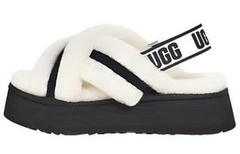 UGG DISCO Shearling Fashion Slippers Women's White 1121550-WHT 40