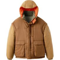 UGG Puffer Jackets Unisex Hickory Nut Hooded Moderate Reversible 1158696 S/M