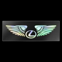 Car Logo Decorative Colorful Laser Reflective Waterproof Decals for Lexus ES300 RX330 RX300 GS300 IS250 IS200 CT200h NX RX
