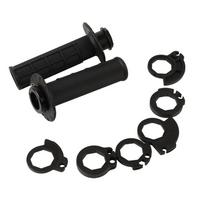 Motorcycle Handle Grips Dirt Pit Bike Rubber Bar Grip For KAWASAKI KX 125 250 450 F KX 250F 450F KLX450R KLX 450 R KX125 KX250 juoda