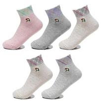 Arnold Palmer Non-slip Women's Cotton Ankle Socks 5 Pairs AP6604 AP6604_5 pairs_(even colors)