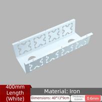 U-Shape Structure Under-Desk Cable Management Tray Easy Installation Durable Material U-Type Cable Organizer Socket Slot