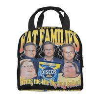 Insulated Lunch Box Fat Families Uk TV Comedy Meme Funny Storage Food Box Unique Design Thermal Cooler Bento Box For School Option 1 juoda