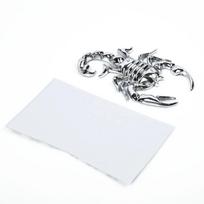 3D Sticker Paster Metal Scorpion Badge Emblem Logo Motorcycle Decal Decoration Metal Sticker Gold/Silver Car Styling Accessories China Mainland