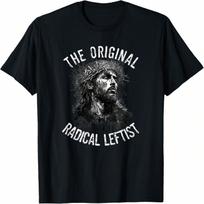 Jesus Riding Dinosaur UFO Alien Cross Religious Retro God T-Shirt S įvairiaspalvis