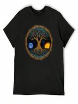 Astral Tree Of Life T-Shirt Plus Size Tops Basketball Graphic Tees Summer 2025 Boys Whites Workout Shirts For unisex S įvairiaspalvis