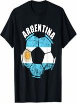 Argentina Soccer Ball Sun Of May Argentina Argentina Flag T-Shirt S įvairiaspalvis