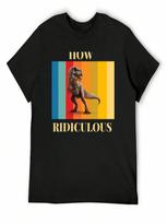 How Ridiculous Retro Dinosaur T-Shirt Graphics Vintage Anime Shirt Oversizeds Plus Size unisex Clothing S įvairiaspalvis