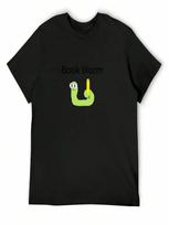 Book Worm T-Shirt Blanks Graphics New Edition unisex's T Shirts S įvairiaspalvis