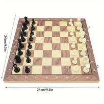 Chessboard Solid Wooden International Chess Foldable International Chess Set  Chess Board Game S