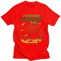 Strawberrini FlaUnisexgini Italian Brainrot Memes T Shirt for Unisex Tshirt Humor Style Short Sleeve Tee Shirt Loose Fit Clothing S