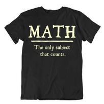 Math The Only Subject That Counts T-Shirt School Education Comic Gift Tee TShirt 3XL