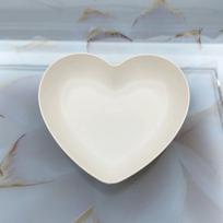 10PCS Love Heart Spit Bone Dish Home Party Use Food Grade Plastic Tray Fruit Plate Cake Snack Dessert Dining Table Garbage