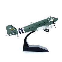 1/100 Amerikietiško C47 transportinio lėktuvo modelis U5 # Lydinio lėktuvo modelis žalia